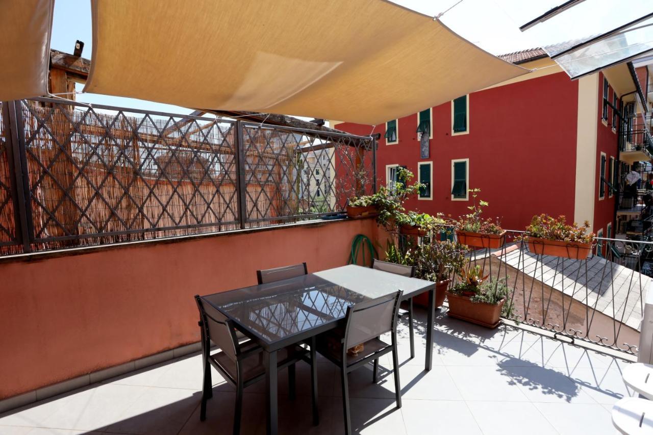 Ferienwohnung La Terrazza Del Borgo Lavagna Exterior foto